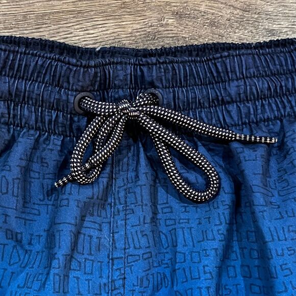 Nike Swim Blue Purple Ombre 9" Swim Trunks Shorts All Over Just Do It - Small - Picture 2 of 6